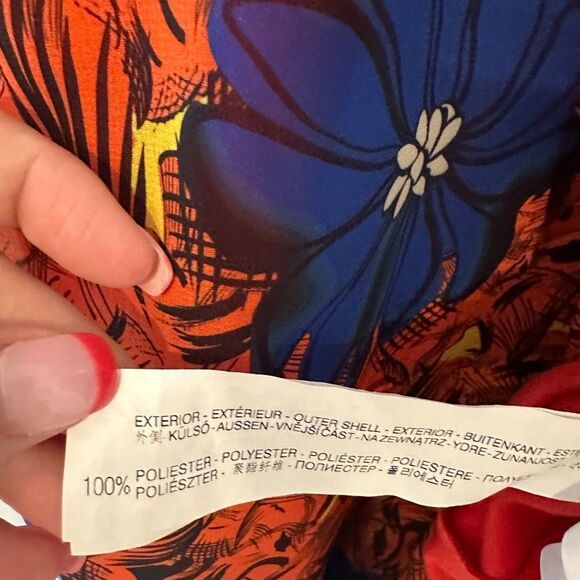 Zara Orange Floral Sheer Lined Asymmetrical Sundress Women's Size S - Picture 8 of 8